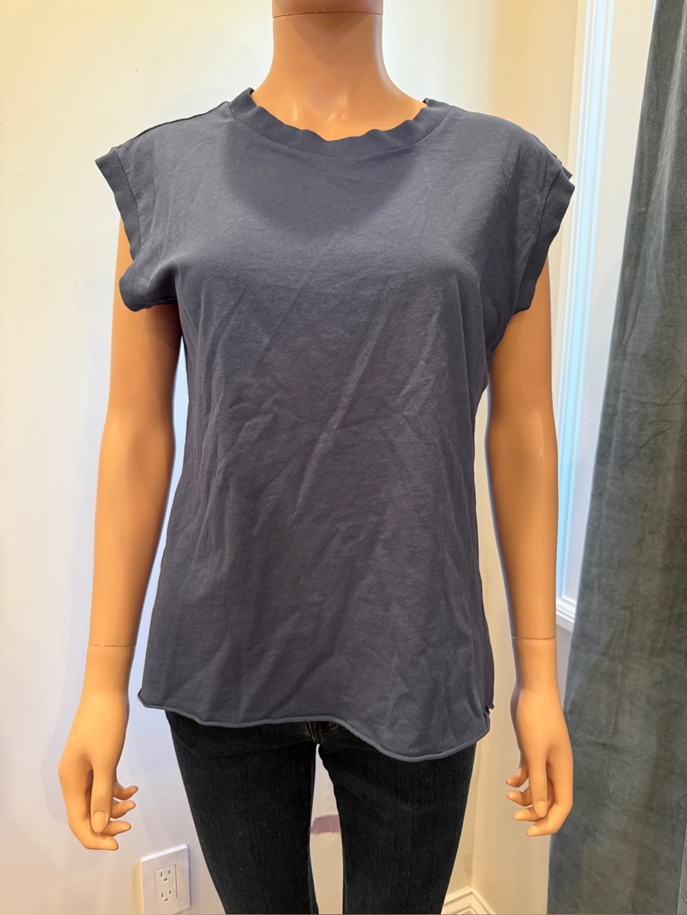 Frank & Eileen Navy Blue Cotton Tank NWT